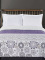 Oboustranný přehoz na postel - Alhambra bílo-fialový 220x240cm