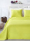 Limetkový přehoz na postel - Elodie 220x240cm + 2 polštáře