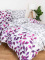 Bavlněné povlečení na 2 postele – Ivanka fialová