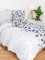 Bavlnené obliečky na 2 postele – Ivanka sivá