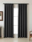 Blackout závěsy Elias antracitová – 140 × 180 cm (2 ks) - řasící stuha