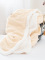 Beránková deka mikroplyš 150 × 200 cm – Laura světle béžová