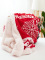 Beránková deka mikroplyš 150 × 200 cm – Vánoce červené