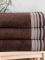 Froté uterák 50 × 100 cm ‒ Dario tmavohnedý