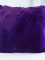 Polštář z umělé kožešiny Alessio 50 × 50 cm – fialová