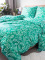 Bavlněné povlečení Dita – Tereza green + malý povlak na polštářek