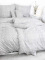 8-dielna súprava obliečok na 2 postele Thalia sivo-hnedé – s plachtou 220 × 230 cm