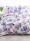 7-dielna súprava francúzskych obliečok Watercolour fialové – s plachtou 220 × 230 cm