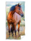 Detská osuška 70 × 140 cm ‒ Kôň hnedák na lúke