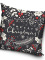 Vianočná obliečka na vankúšik 40 × 40 cm – Cezmínové vetvičky