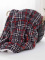 Luxusní beránková deka mikroplyš 200 × 220 cm – Káro červené