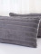 Beránkový povlak na polštářek mikroplyš 50 × 70 cm - Caroline šedá ( 2 ks )