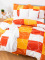 Predĺžené krepové obliečky Exclusive – Domino oranžová