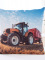 Povlak na polštářek 40 × 40 cm  – Traktor s červenou vlečkou