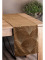 Zamatový behúň na stôl Blink14 35 × 180 cm – hnedý