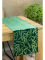 Zamatový behúň na stôl Blink15 35 × 180 cm – zelený