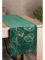 Sametový běhoun na stůl Blink16 35 × 180 cm - zelená