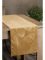 Sametový běhoun na stůl Blink16 35 × 180 cm - hořčicový