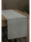 Zamatový behúň na stôl Glen 35 × 140 cm – sivý