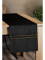 Zamatový behúň na stôl Glen 35 × 140 cm – čierny