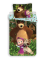 Detské bavlnené obliečky – Máša a Medveď Strawberry