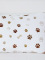 Obliečka na vankúš mikroplyš 70 × 90 cm – Labky biele